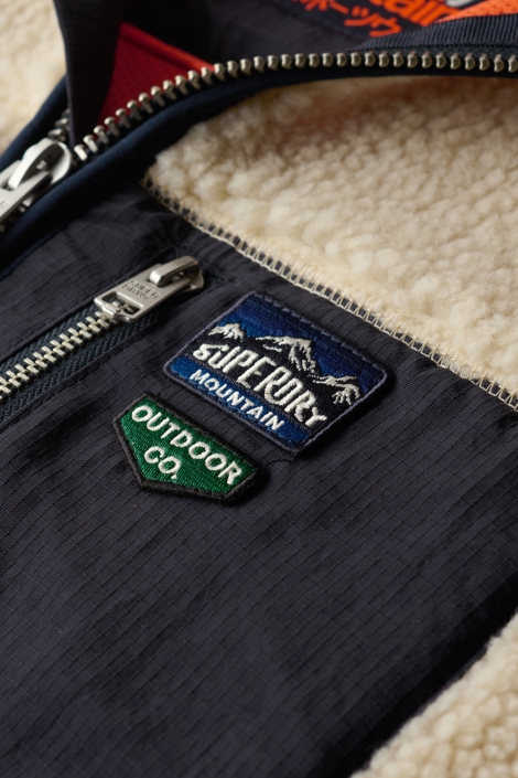 Superdry m5012160a vintage fleece gilet